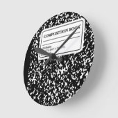 Composition Book Runde Wanduhr (Winkel)