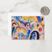 Composition in yellow, 1923 by Wassily Kandinsky Mitteilungskarte (Vorderseite/Rückseite Beispiel)