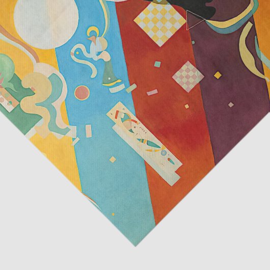 Composition IX, Wassily Kandinsky Seidenpapier (Ausschnitt)