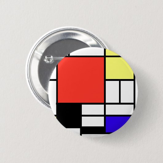 Composition , Mondriaan Button (Vorne & Hinten)
