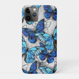 Composition of White and Blue Butterflies Case-Mate iPhone Hülle