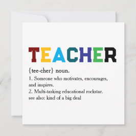 Composition Style School Staff Thank You  Feiertagskarte