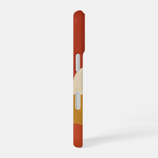 Composition Verticale Rétro Abstraite iPhone 16 Hülle (Rechte Seite)