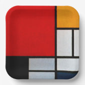 Composition with Large Red Plane Pappteller (Vorderseite)