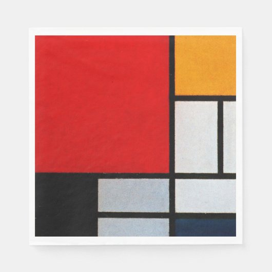 Composition with Large Red Plane Serviette (Vorderseite)