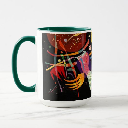 Composition X Biomorphic Abstraction Art Monogram Tasse (Links)