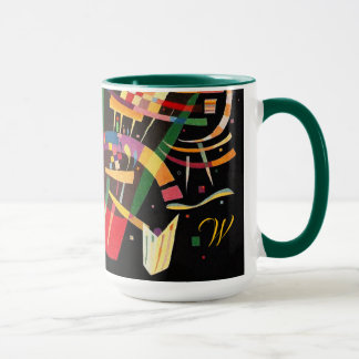 Composition X Biomorphic Abstraction Art Monogram Tasse
