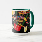 Composition X Biomorphic Abstraction Art Monogram Tasse (VorderseiteRechts)