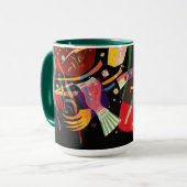Composition X Biomorphic Abstraction Art Monogram Tasse (Vorderseite Links)