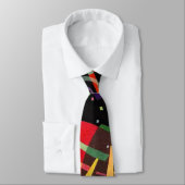 Composition X Biomorphic Abstraction - Kandinsky Krawatte (Gebunden)