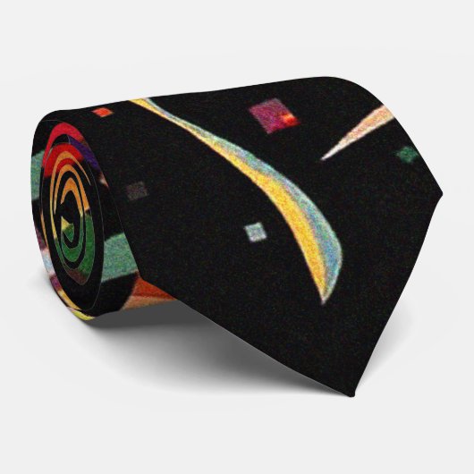 Composition X Biomorphic Abstraction - Kandinsky Krawatte (Gerollt)