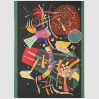 Composition X Biomorphic Abstraction - Kandinsky Seidenpapier