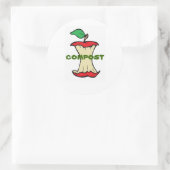 Compost-Aufkleber Runder Aufkleber (Tasche)