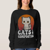 Compost Cats And Composting Expert Composter Worms Sweatshirt (Vorderseite)