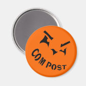 Compost-Jack-o-Lantern-Magnet Magnet (Vorderseite/Rückseite)