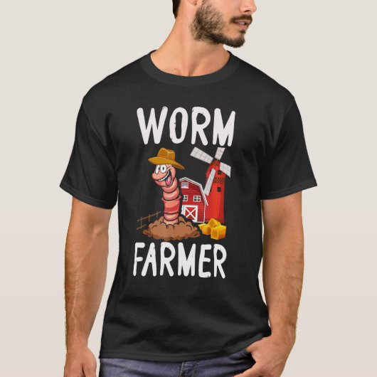 Compost Worm Bauer Expert Composter Wo T-Shirt (Vorderseite)
