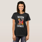 Compost Worm Farmer Expert Composter Composting Wo T-Shirt (Vorne ganz)