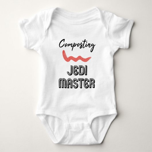 Composting Jedi Master Baby Strampler (Vorderseite)