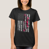 Compound Bow Archery USA American Flag Bowhunting T-Shirt (Vorderseite)