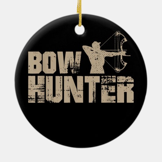 Compound Bow Jagd Hirsch Sport Hobby Keramik Ornament (Hinten)