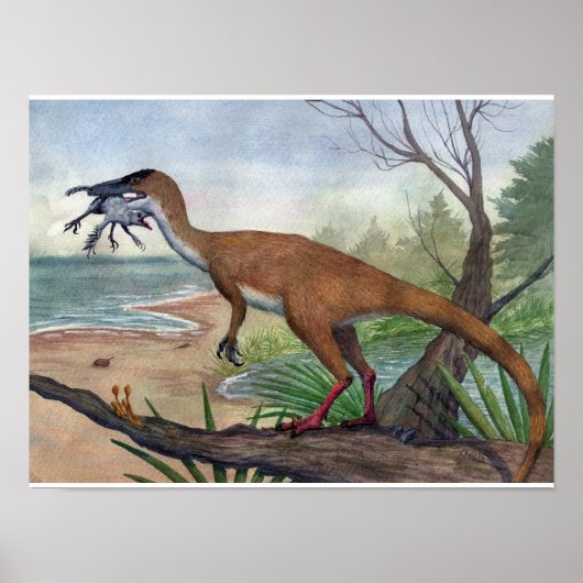 Compsognathus Print Poster (Vorne)