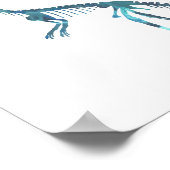 Compsognathus-Skelett Poster (Ecke)