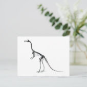 Compsognathus-Skelett Postkarte (Stehend Vorderseite)