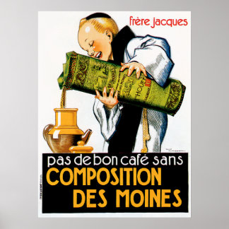 Comptoir des Viandes Vintage Küche und Kunst Poster
