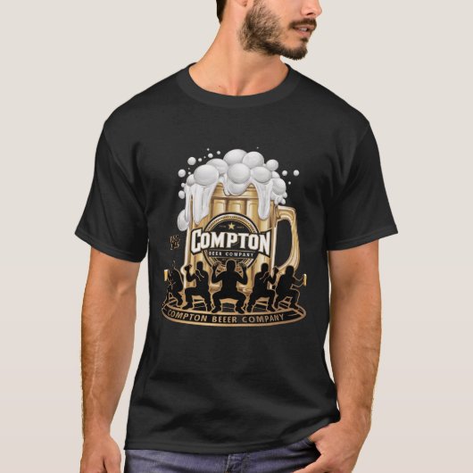 COMPTON BIER COMPANY SATIRE T-Shirt (Vorderseite)
