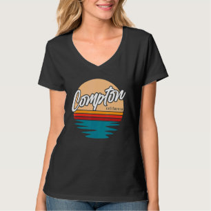Compton California Gangsta Rap California Retro B T-Shirt