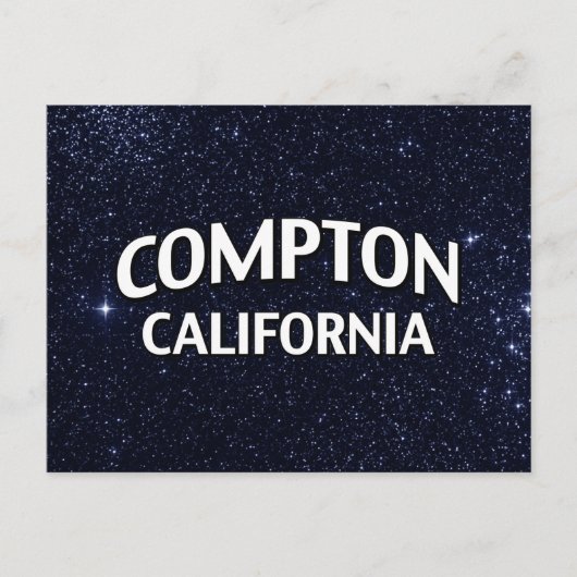 Compton California Postkarte (Vorderseite)