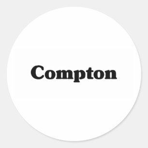 Compton Classic t Shirts Runder Aufkleber