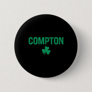 Compton Irischer Shamrock St Patrick's Day Button