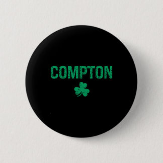 Compton Irish Shamrock St Patrick's Day Button
