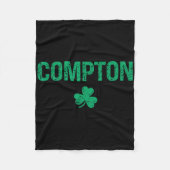 Compton Irish Shamrock St Patrick's Day  Fleecedecke (Vorderseite)
