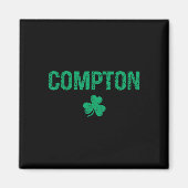 Compton Irish Shamrock St Patrick's Day  Magnet (Vorne)