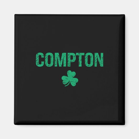 Compton Irish Shamrock St Patrick's Day  Magnet (Vorne)