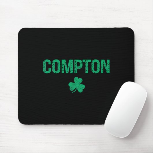 Compton Irish Shamrock St Patrick's Day  Mousepad (Mit Mouse)
