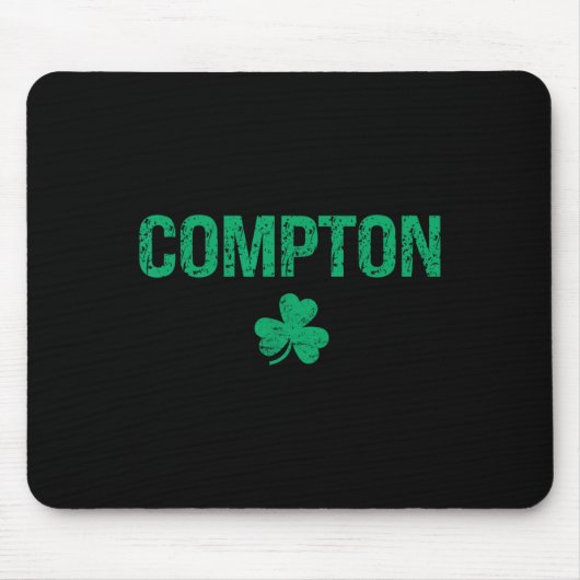 Compton Irish Shamrock St Patrick's Day  Mousepad (Vorne)