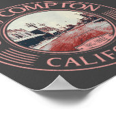 COMPTON LOS ANGELES KALIFORNIA - STADT COMPTON POSTER (Ecke)