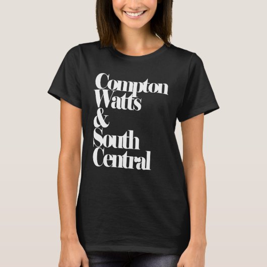 Compton Watts & South Central Hip-Hop T-Shirt (Vorderseite)