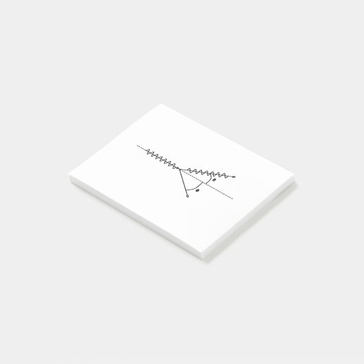 Comptoneneffekt, Grundlagen der Quantenphysik Post-it Klebezettel (angewinkelt)