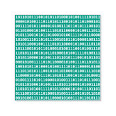 Computer 1s und 0s - Binärer Code-Datenblock Permastempel (Design)