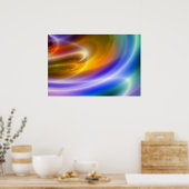 Computer Abstrakt Art Posters Digitale Kunstdrucke Poster (Küche)