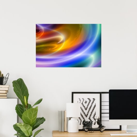 Computer Abstrakt Art Posters Digitale Kunstdrucke Poster (Heimbüro)