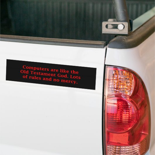 Computer - Altes Testament Autoaufkleber (Auf Lkw)