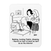 Computer-Analphabet am Computer Magnet (Vertikal)