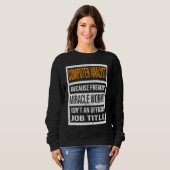 Computer Analyst Because Miracle Worker Funny Men  Sweatshirt (Vorne ganz)