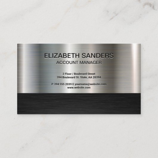 Computer Analyst World Map Visitenkarte (Rückseite)