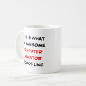 computer animator, awesome kaffeetasse (Vorderseite Links)